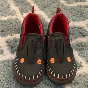 Vans Dinosaur slip on sneakers toddler size 9
